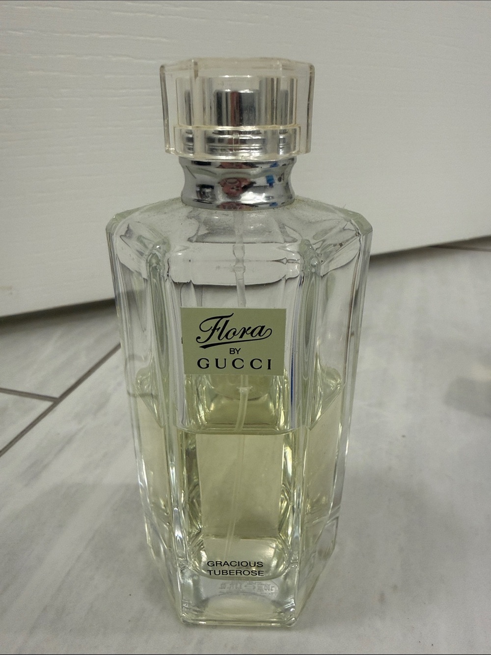 Gucci Flora Gracious Tuberose Glass Decorative Bottle - Pale Yellow
